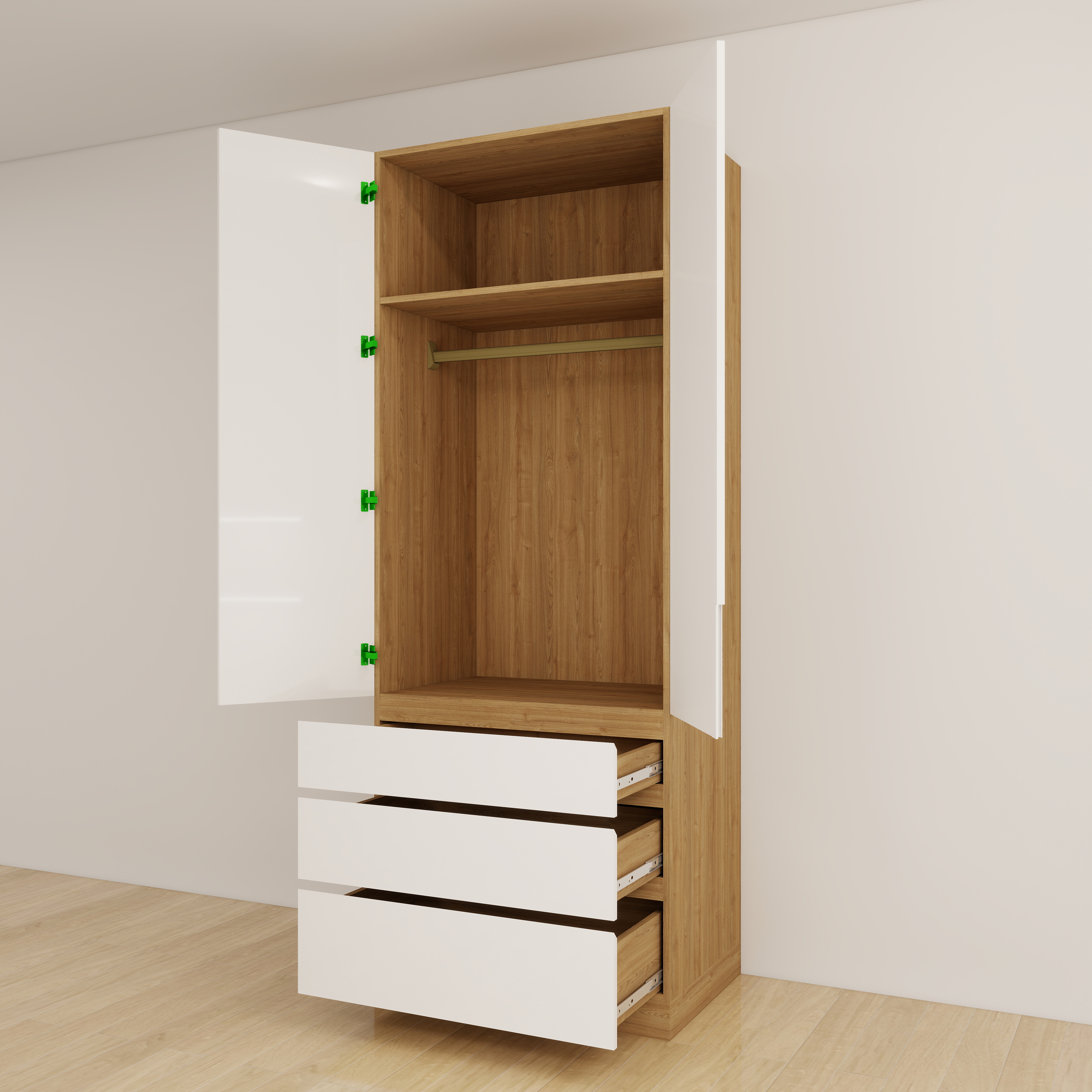 收納衣櫃・3抽圖片-4