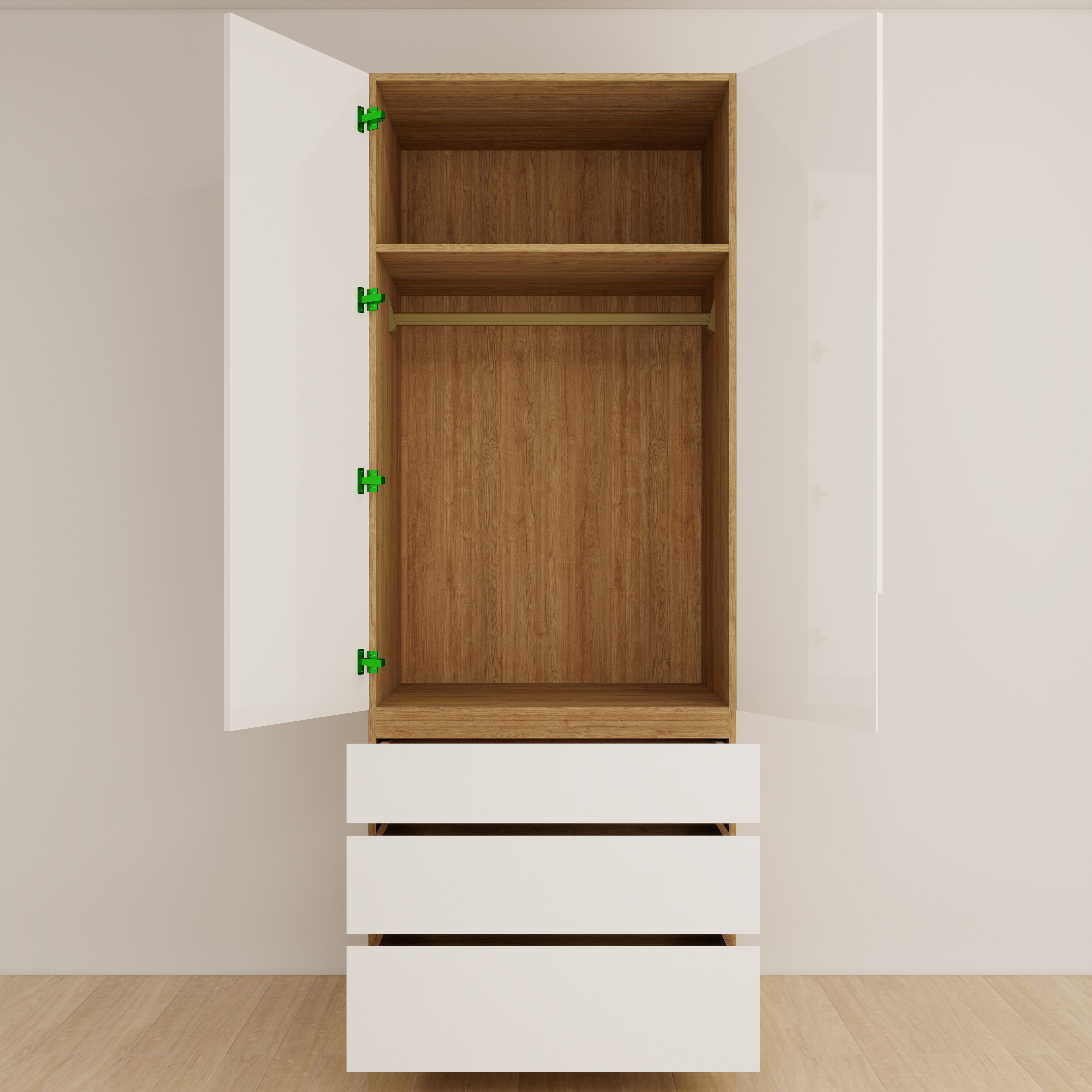 收納衣櫃・3抽圖片-2