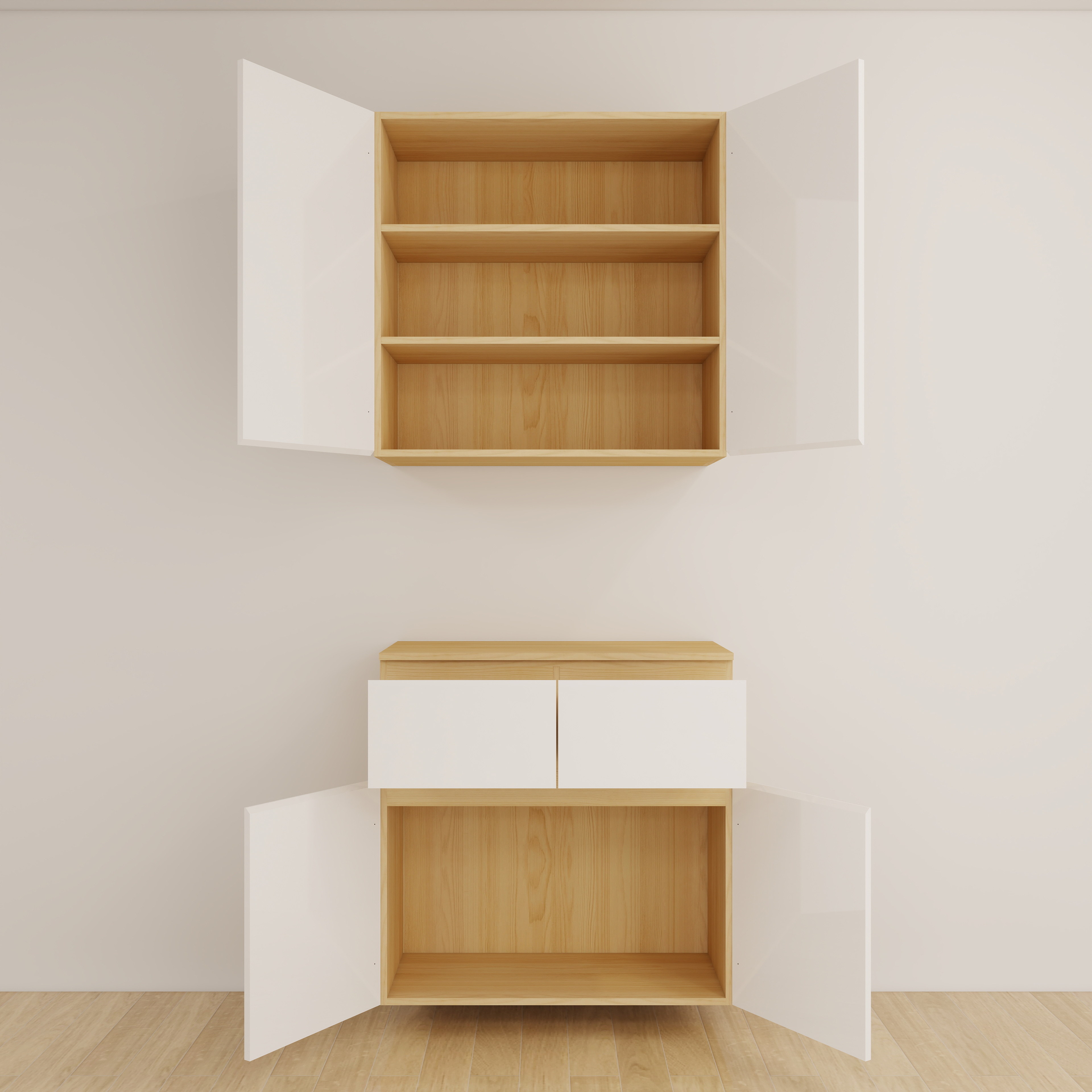 分層置物・玄關櫃・2抽屜圖片-1