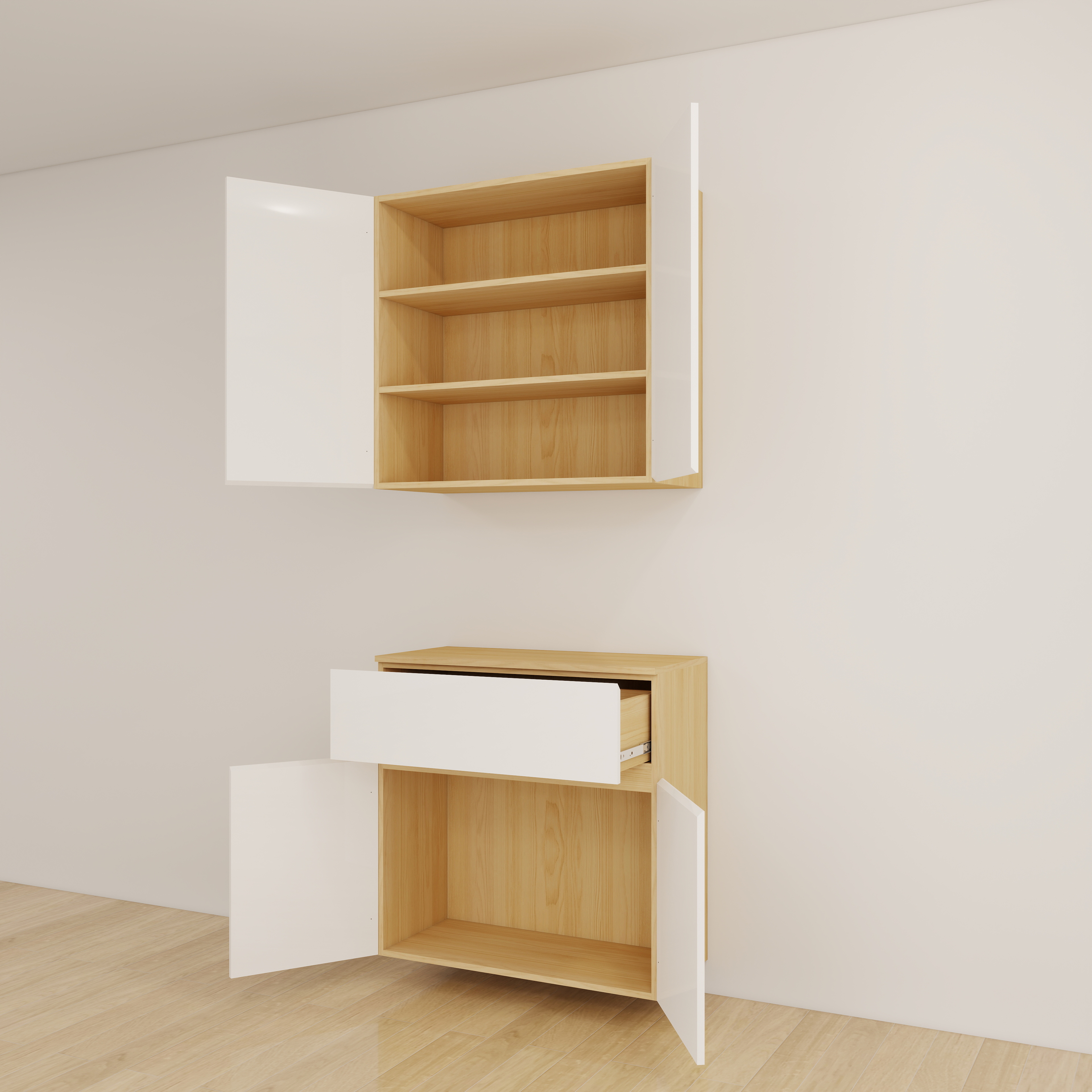 分層置物・玄關櫃・1抽屜圖片-4