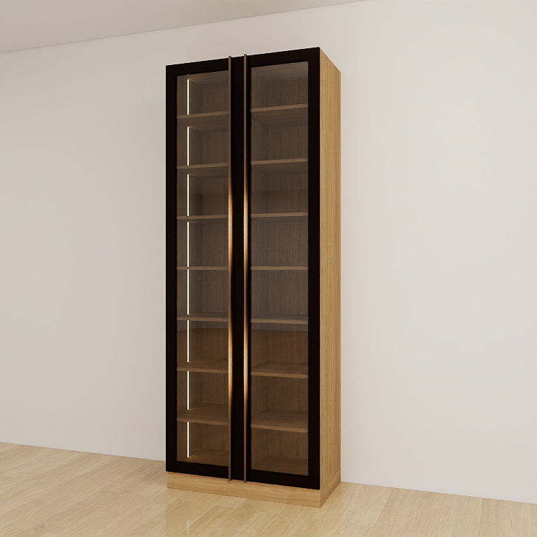 柔光鋁框展示櫃・雙門圖片-3