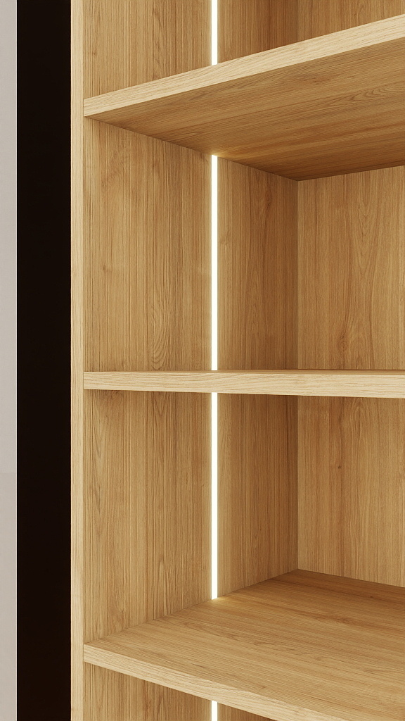 柔光鋁框展示櫃・雙門圖片-1