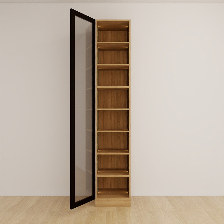 柔光鋁框展示櫃・單門圖片-2