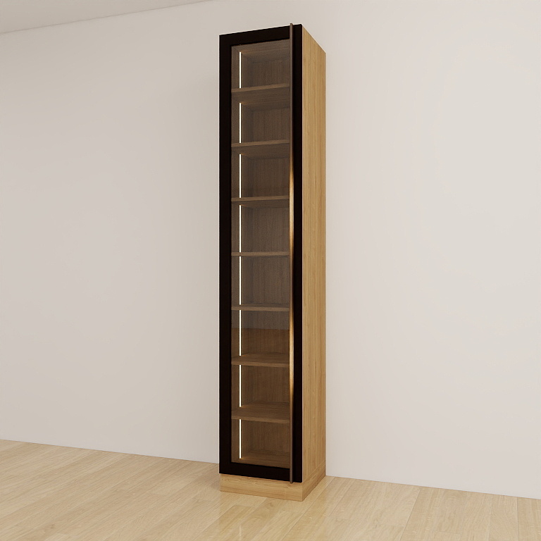 柔光鋁框展示櫃・單門圖片-3