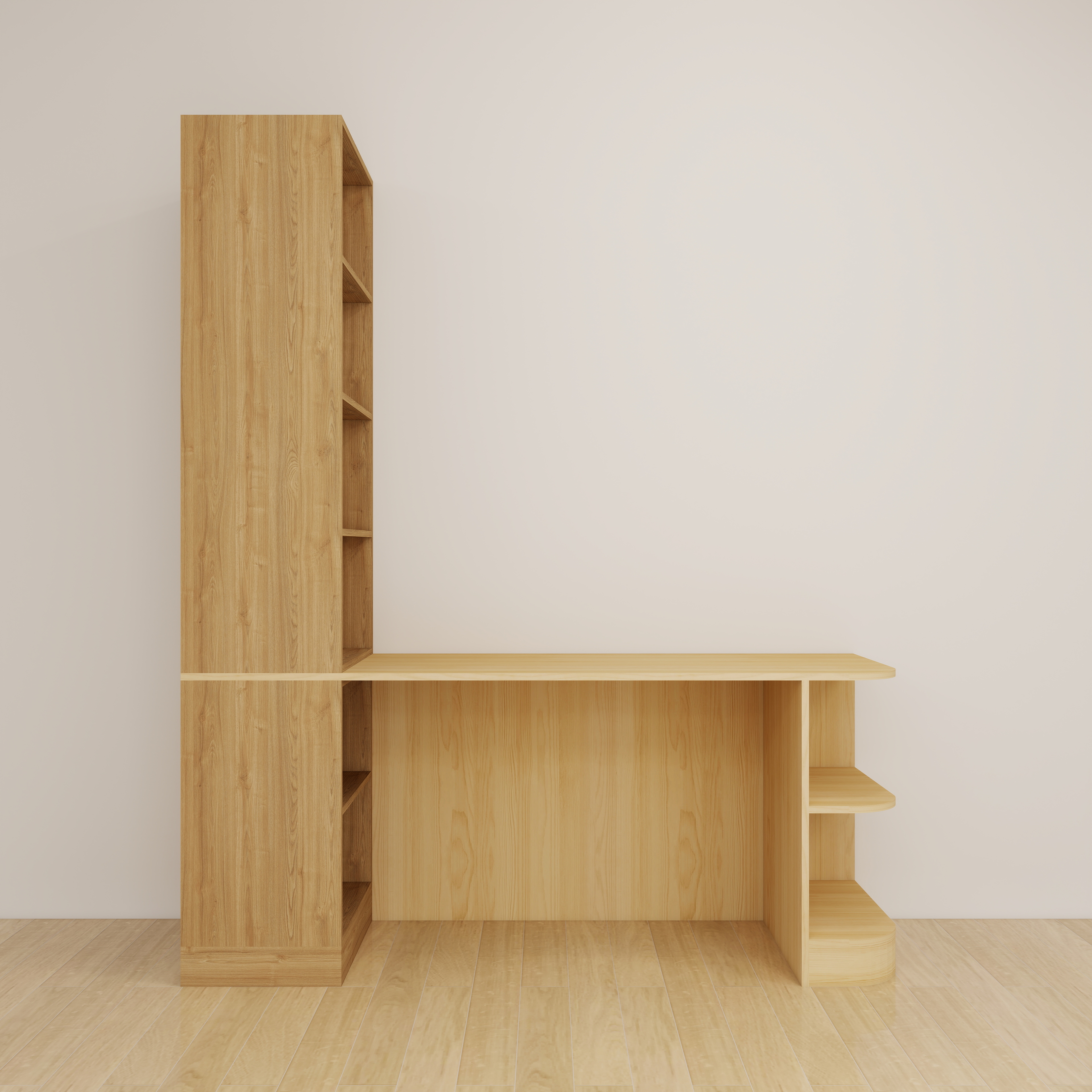 複合式書桌・開放櫃圖片-1